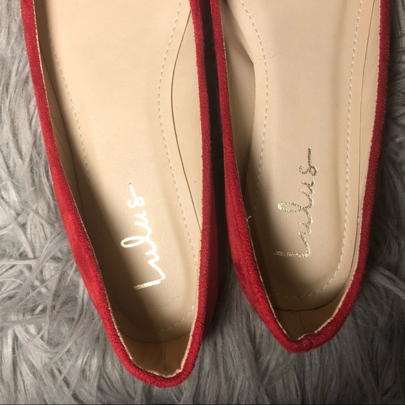 Lulu’s Pointed Toe Velvet Flat Shoes Women’s 8.5 - Picture 7 of 8